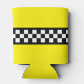 Taxi Check Stripe Patroon Blikjeskoeler (Achterkant)