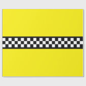 Taxi Check Stripe Patroon Cadeaupapier (Vlak)