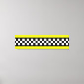 Taxi Check Stripe Patroon Canvas Afdruk (Voorkant)