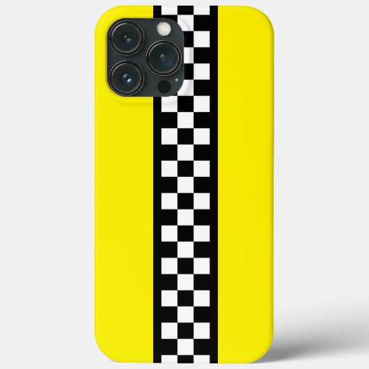 Taxi Check Stripe Patroon Case-Mate iPhone Case (Achterkant)