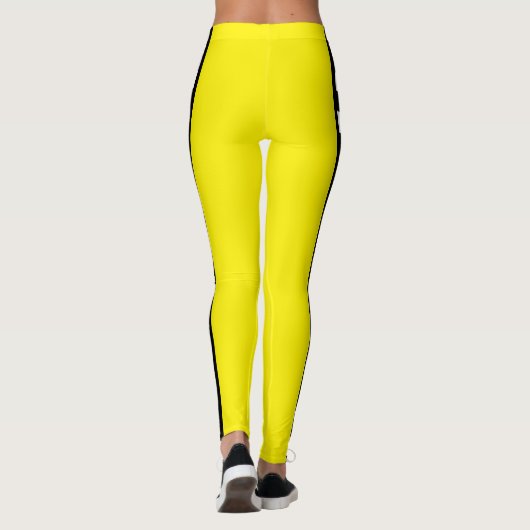 Taxi Check Stripe Patroon Leggings (Achterkant)