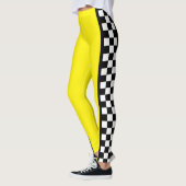 Taxi Check Stripe Patroon Leggings (Links)