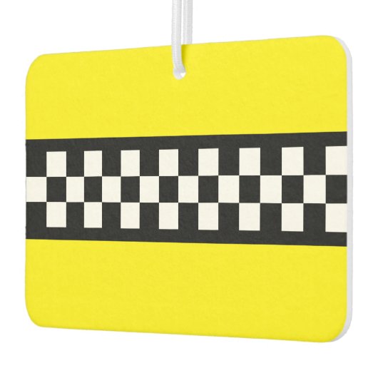 Taxi Check Stripe Patroon Luchtverfrisser (Links)