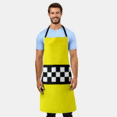 Taxi Check Stripe Patroon Schort (Gedragen)