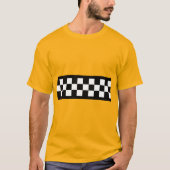 Taxi Check Stripe Patroon T-shirt (Voorkant)