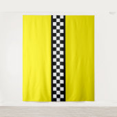 Taxi Check Stripe Patroon Wandkleed (Voorkant)