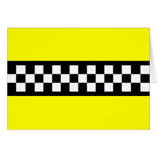 Taxi Check Stripe Pattern Kaart