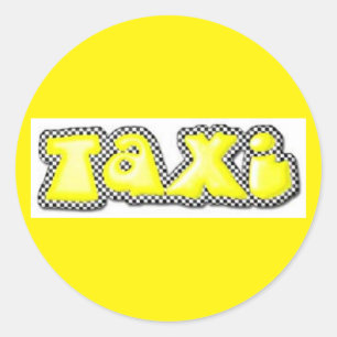 Taxi Classic Ronde Sticker