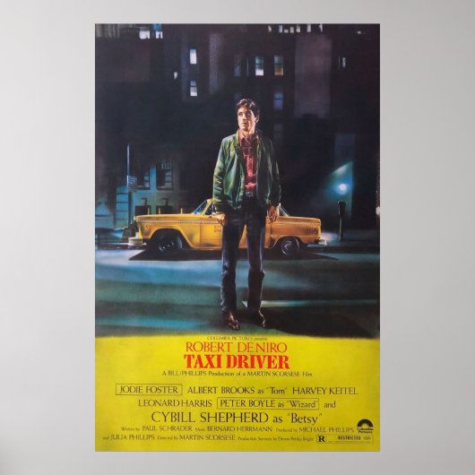 Taxi Driver 1976 Movie Art Poster (Voorkant)