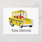 Taxi Driver Briefkaart (Voorkant)