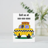 Taxi Driver Briefkaart (Staand voorkant)