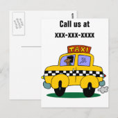Taxi Driver Briefkaart (Voorkant / Achterkant)