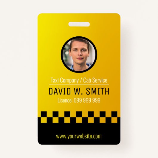 Taxi Driver / Cab Service Badge (Voorkant)