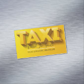 Taxi Driver / Cab Service Magnetisch Visitekaartje (Voorbeeld)