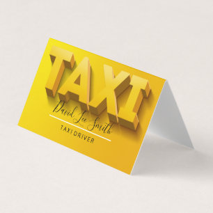 Taxi Driver / Cab Service Visitekaartje