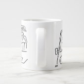 Taxi Driver Cartoon Grote Koffiekop (Achterkant)