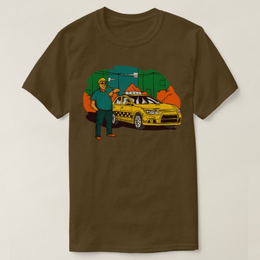 Taxi driver Classic TShirt (Design voorkant)