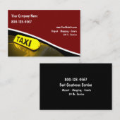 Taxi Driver European Visitekaartje (Voorkant / Achterkant)