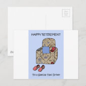 Taxi Driver Happy Retirement. Briefkaart (Voorkant / Achterkant)