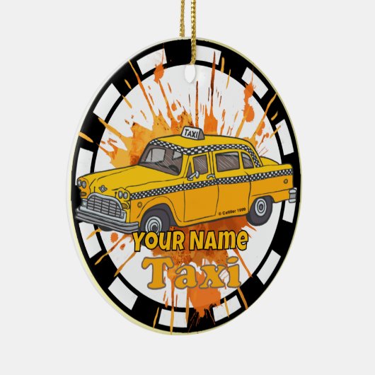 Taxi Driver Keramisch Ornament (Rechts)
