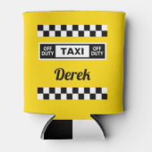 Taxi Driver Off Duty Fun Yellow Cab Blikjeskoeler (Voorkant)