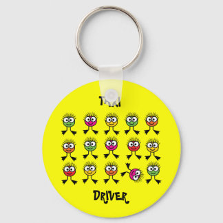 Taxi Driver - Swimming Parent - Bright Yellow Sleutelhanger