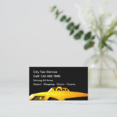 Taxi Driver Transport Services Visitekaartje (Staand voorkant)