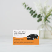 Taxi-driver voor de beste 'Ride Hailing'-service Visitekaartje (Staand voorkant)