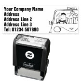 Taxi Driver Zelfinktende Stempel