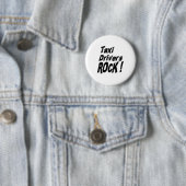 Taxi Drivers Rock! Knoop Ronde Button 5,7 Cm (In situ)