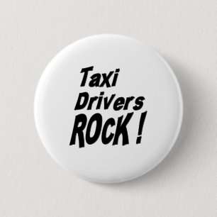 Taxi Drivers Rock! Knoop Ronde Button 5,7 Cm