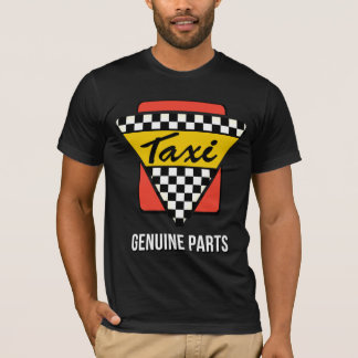 Taxi - Echte onderdelen (volledige kleur op zwart) T-shirt