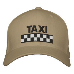 TAXI Gecontroleerd geborduurd Pet met honkbal