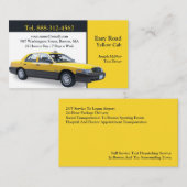Taxi Geel Cabine Visitekaartje (Voorkant / Achterkant)