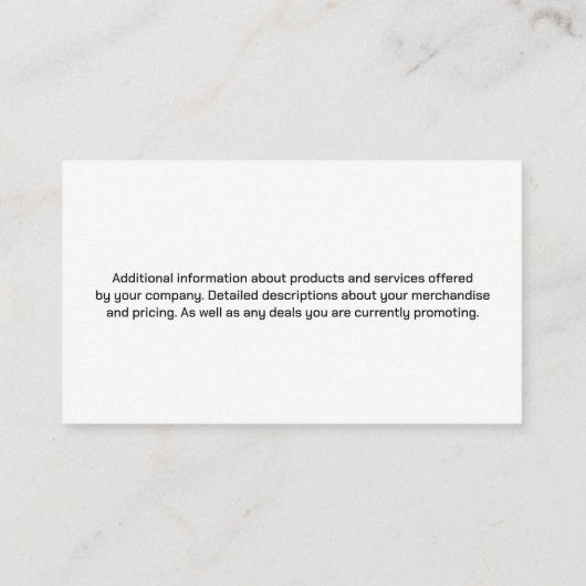 Taxi | Gele kool | Visitekaartje QR-code (Achterkant)