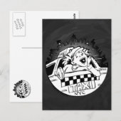 Taxi Girl Briefkaart (Voorkant / Achterkant)