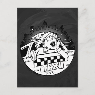 Taxi Girl Briefkaart