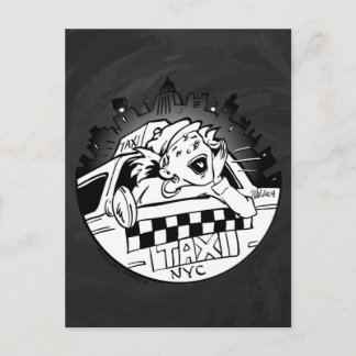 Taxi Girl Briefkaart