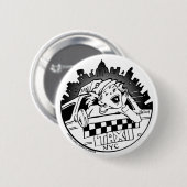 Taxi Girl_Button Ronde Button 5,7 Cm (Voorkant /achterkant)