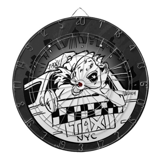 Taxi Girl Dartbord (Voorkant)