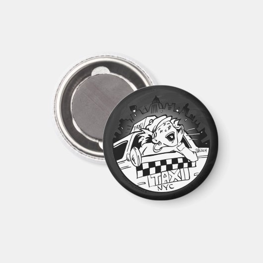 Taxi Girl Magneet (Voorkant / Achterkant)