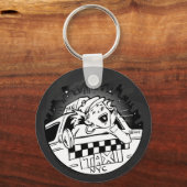 Taxi Girl Sleutelhanger (Voorkant)