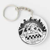 Taxi Girl Sleutelhanger (Voorkant)