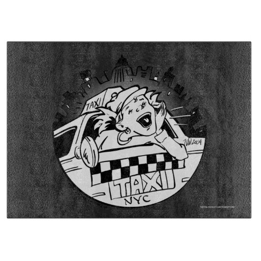 Taxi Girl Snijplank (Voorkant)