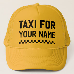Taxi-hoed met eigen naam Grappige retro-truckerp Trucker Pet