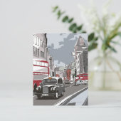 Taxi in Londen Briefkaart (Staand voorkant)