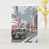 Taxi in Londen Kaart (Gele Bloem)