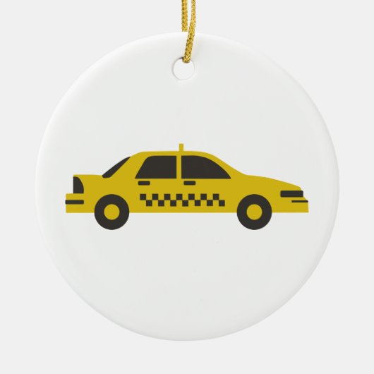 Taxi Keramisch Ornament (Voorkant)