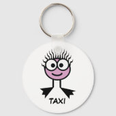 TAXI - Keyring Sleutelhanger (Voorkant)