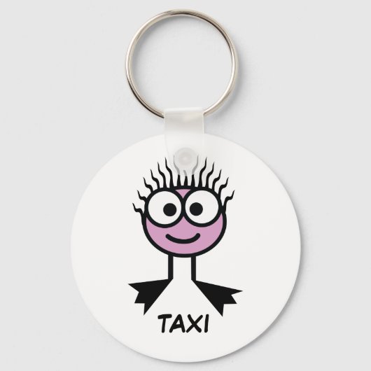 TAXI - Keyring Sleutelhanger (Voorkant)